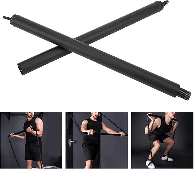 Pilates Exercise Stick Bar, Fitness Sport Yoga Resistance Training Bar, Multifunctional Detachable Pilates Bar for Home Gym, Stainless Steel Core with Foam Grip for Stretching and