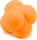 Orange Rubber Baseball Practice Reaction Ball - 2.75 Inch Size!