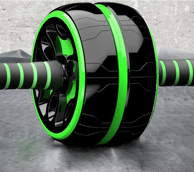 HEALLILY Abdominal Exercise Roller Ab Wheel for Fitness Broad Frame Pvc Thicken Wheel Silent Core Trainer Home Gym Strength Training Equipment