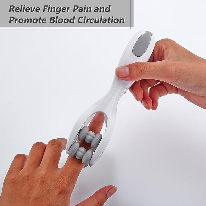 Finger Massage Tools for Finger Hand Massage, Hand Massager for Arthritis and Carpal Tunnel, Silicone Massage Roller for Hands, Palm & Wrist