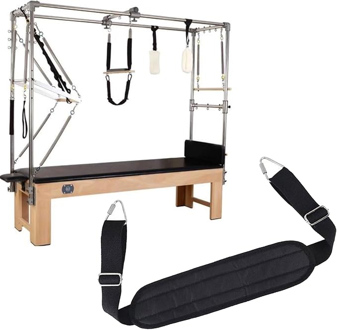 High Strengths Foot Strap for Pilates Equipment with Regulable Length Stainless Steel Cotton Blend for Enhances Training