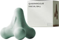4-Node Quadrangular Fascia Massage Ball - Portable Trigger Point Therapy Tool for Muscle Relief, Myofascial Release & Facial Tension (Green)