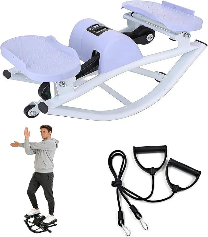 Lhanel Rock Stepper, Lhanel Stepper, Side-to-Side Exercise Machine,Burn Fat Faster in 15 Minutes, with Digital Display & Anti-Slip Mat