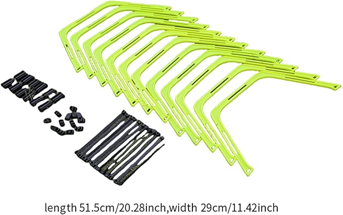 Yiju Agility Rings Foldable Workout Hexagon Hurdles Multifunction Jumping Hurdles Fitness Feet Training Equipment Speed Ladder