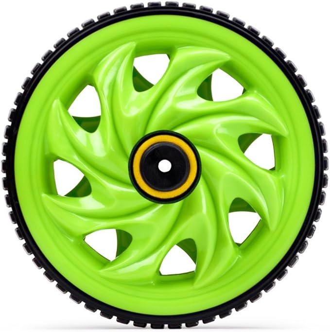 Crown Sporting Goods Ab Wheel with Dual Non-Skid Wheels and No-Slip Comfort Grips