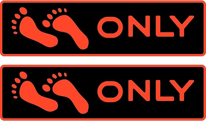 Naked Feet Only Step Pads Non-Slip EVA Foam Step Pad for Boat Gunwales & Ladders, 6mm Brushed Marine Grade Anti-Skid Adhesive Pads (Pair) SeaDek Technology - Black/Orange