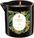 MELONY Massage Oil Candles, Essential Oil+Soy Based, 8.1OZ/230g, Home Spa with Luxurious Body Oil & Lotion Candle, Intensive Skin Treatment Candle, Low Temp Body Safe Wax (Ylang - Ylang)