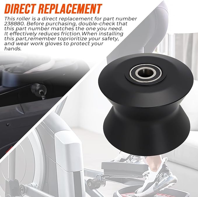 Elliptical Leg Roller 238880 -Fit for Proform Freespirit Gold's Gym HealthRider NordicTrack Reebok (Icon)