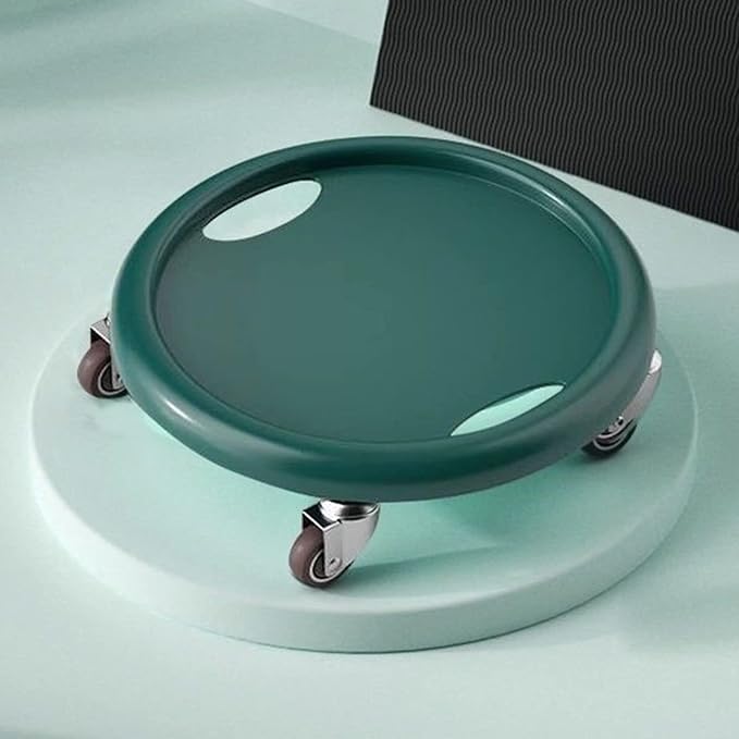 Core Slider Abdominal Training Tool Workout Sliding Disc Ab Slider with 4 Rollers Portable Exercise Equipment for Home Gym Fitness Training Dark Green