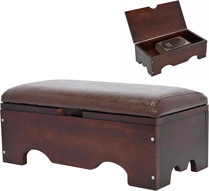 Prayer Kneeler,Prayer Bench with Storage,Kneelers for Praying with Thick Prayer Kneeling Pad for Kneeling at Home