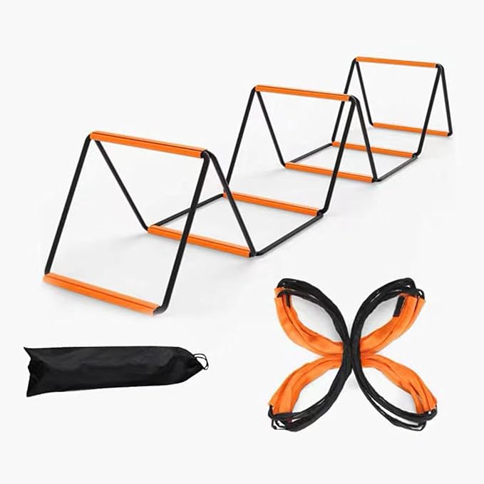 Agility Ladder Speed Ladder Staircase Instant Set up Foldable Training Equipment Agility Training Ladder for Foot Exercise