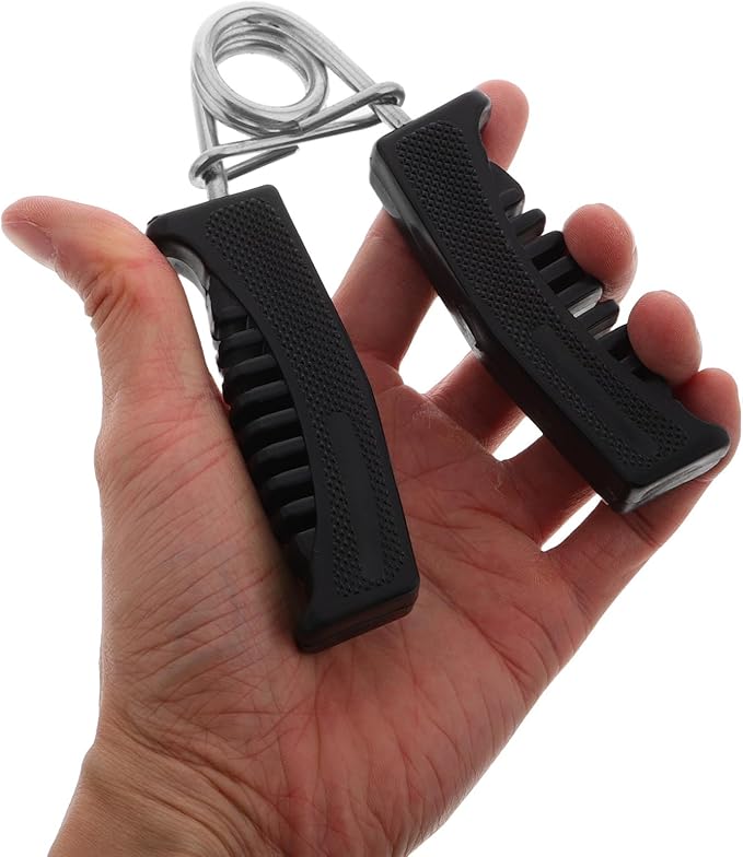 ABOOFAN Forearm and Finger Hand Strengthener with Spring Handle, Solid A-type Handgrip for Adults, Black Wrist and Grip Strength Training Device for Rehabilitation and Forearm Workout