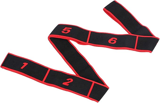 Fitness Band Elastic Stretch Strap with 8 Looped Resistance Stretching Strap for Pilates Dance Resistance