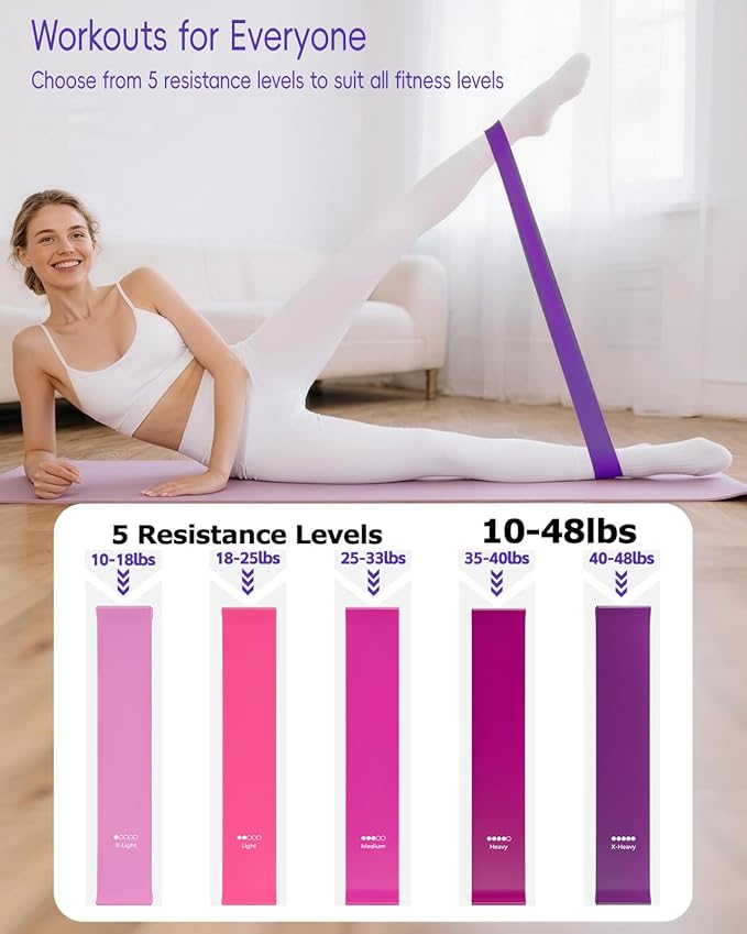 KABCON Pilates Kit for Home, Women Beginners Workout Essentials Set with 13" Ring, 9.8" Ball, Resistance Bands & Guide, 13/14/16 PCS Compact Pilates Equipment