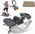 Lateral Rocking Fitness Stepper - Low-Impact Home Workout Machine for Knees & Joints with Digital Counter