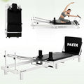 PAETA Pilates Reformer, 86" Foldable Reformer Pilates Machine for Home Use, with Dual Resistance- Springs and Cords, Pilates Equipment for Home Workouts with Jump Board, Up to 400 LBS