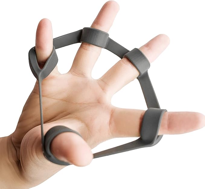 Airisland Finger Stretcher Hand Resistance Bands Hand Extensor Exerciser Finger Grip Strengthener Strength Trainer Gripper Set for Arthritis Carpal Tunnel Exercise Guitar and Rock Climbing 3pcs