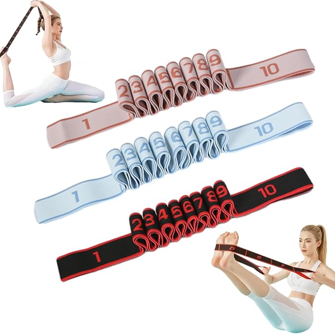 Fitness Resistance Band for Stretching and Yoga, Resistance Bands with Handles for Arms, Fashion Puller Exercise, Adjustable Bands for Full Body Stretching Shaping