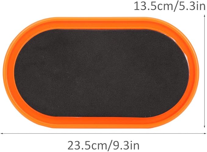 Keenso 2Pcs Exercise Core Slider, Workout Sliding Disc Disks Slider Slide Mat Sports Abdominal Muscle Fitness Equipment (Yellow)