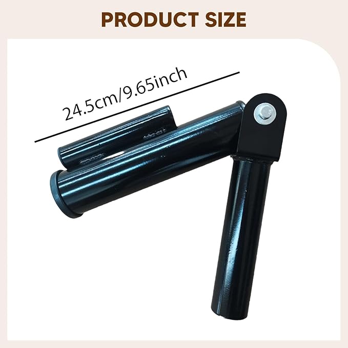 Barbell Sleeve Rack Base Fitness Equipment Support Double Barrel Design Heavy Duty for Strength Training Barbell Attachment