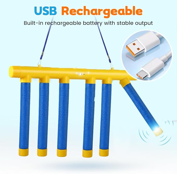 Reflex Sticks Rebounce Game, Reflex Challenge Game, Falling Sticks Reaction Time Trainer with Adjustable Speed Modes for Home, Office & Team Activities (Blue)