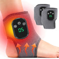 2Pcs Foot and Ankle Massager with Heat, Portable Heated Wrap, 3 Vibration Modes and 5 Heat Settings, USB Charging, Ideal for Home and Travel