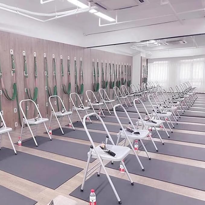 Iyengar Yoga Chair Backless Yoga Chair Pilates Yoga Chair Folding Yoga Auxiliary Chair Flexibility and Strength Training Tool