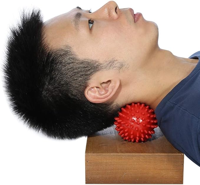 Spiky Massage Ball Peanut Massager Ball Fitness Exercise Mobility Peanut Ball Pain Muscle Steess Foot Myofascial Relief for Plantar Fasciitis Heel Foot Arch Pain ()