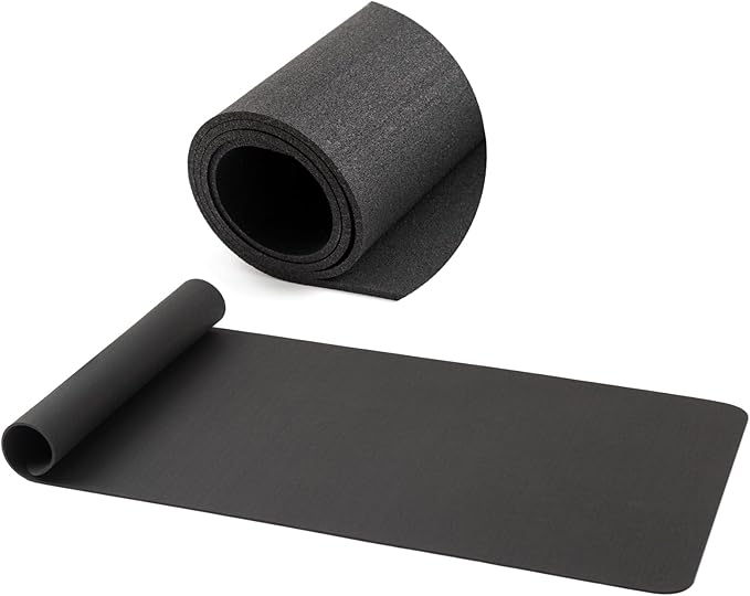 Treadmill Mat for Hardwood Floors - 100% Recycled Rubber Mat for Home Gym Flooring, Durable Workout Fitness Mats, Walking Pad Exercise Bike Equipment Mat, Non-Slip