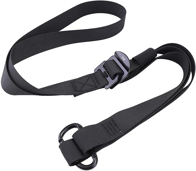 Pilates Strap 3.8cm (1.5 inch) Wide Yoga Stretching Assist Belt for Waist Back Leg Flexibility