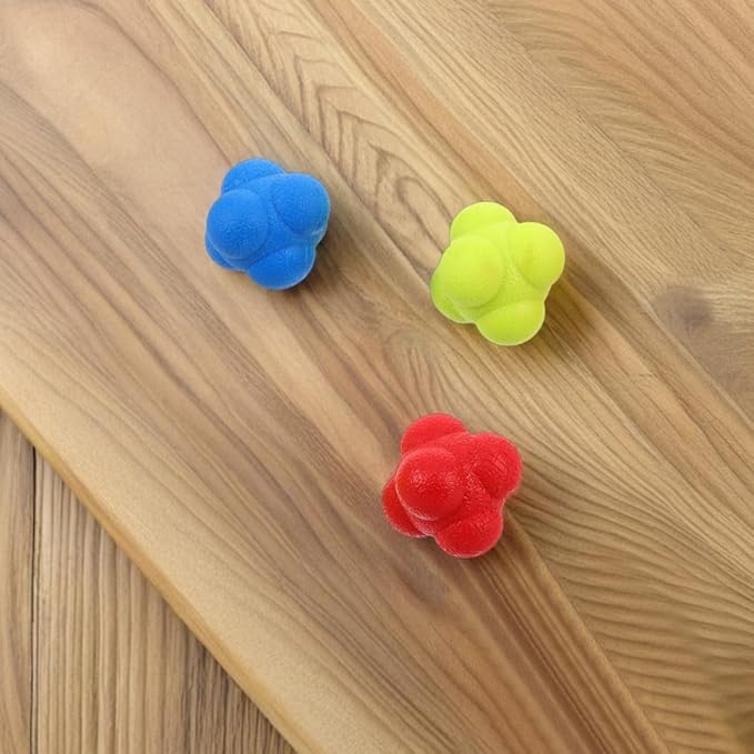 6pcs Reaction Balls Coordination Training Hand Eye Reflex Toys for Sports Fitness Boys and Girls Adults