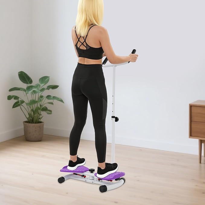 Waist Twister Machine Exercise, 330 lbs Weight Capacity Anti-Slip Twist Board, Ab Twister Exercise Equipment with Pull Cords, Home Fitness Disc for Men & Women