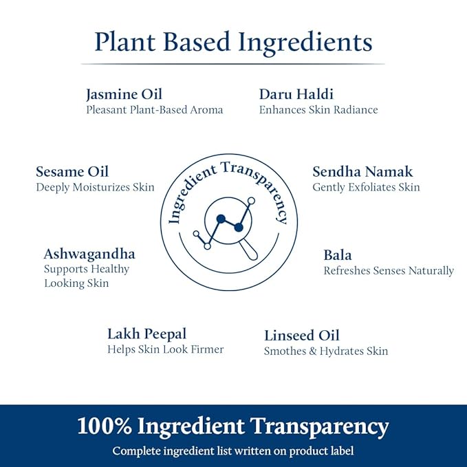 Blue Nectar Sensuous Jasmine Body Massage Oil for Relaxing Massage Therapy with Essential Oils | 100% Natural Ingredients (8 Herbs,3.4 fl oz)