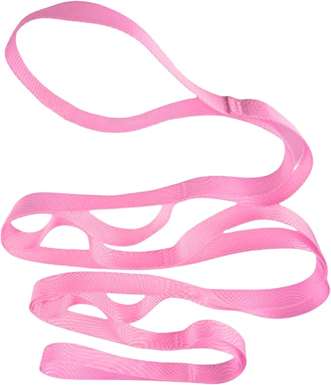 10 Loop Pilates Stretch Strap Not-Elastic Exercise Stretch Strap Stretching Strap Pilates Strap for Physical Therapies