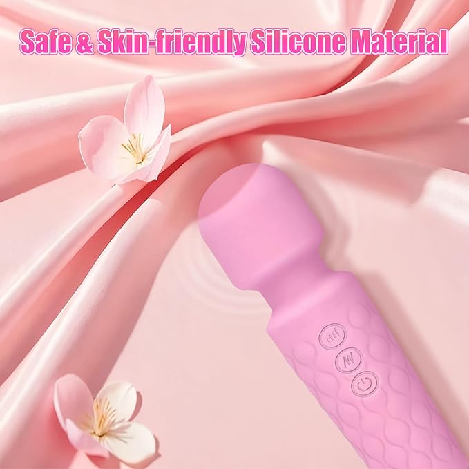 Upgraded Back Muscle Massager - Multiple speeds and Modes Available - Mini Size fits Back of arms (Peach Pink)...