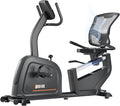 JEEKEE Recumbent Exercise Bike for Seniors,Stationary Bikes for Home, 400LB Capacity & 16 Levels Magnetic Resistance, Heart Rate Handle