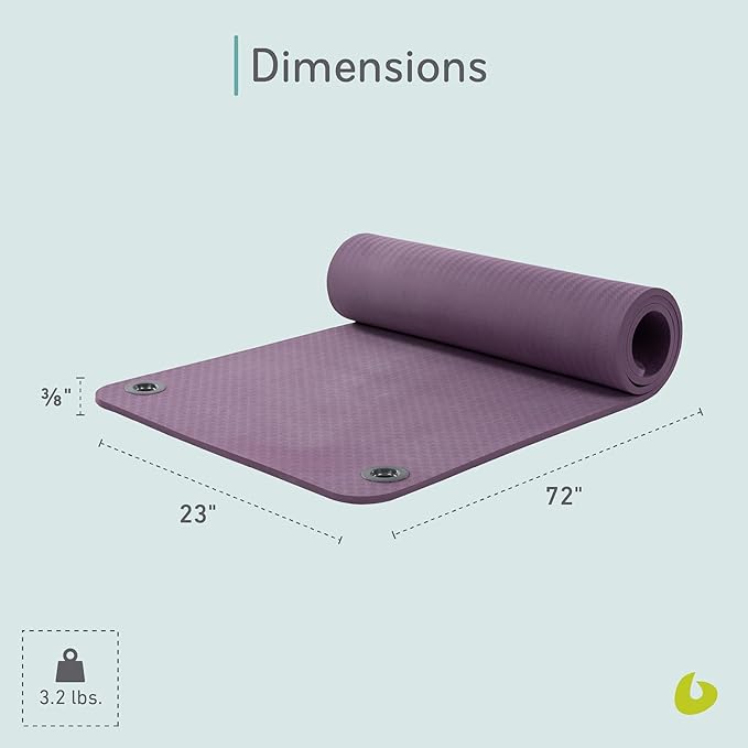 Balanced Body EcoWise Pilates Mat, Yoga and Pilates Equipment for Floor Exercise, Yoga and Pilates Mat for Home Gym or Studio Use