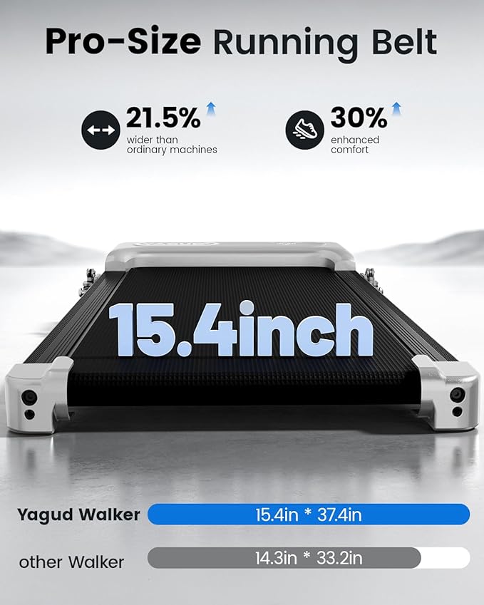 Walking Pad, Walking Pad Treadmill for Home Office, Portable Under Desk Treadmill with Remote Control and LED Display, Walking Jogging Running Machine