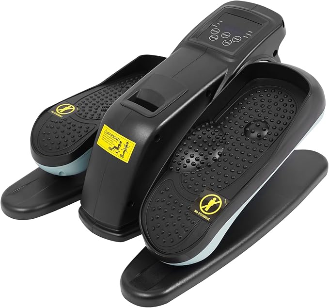 Electric Seated Pedal Exerciser, Portable Pedal Exerciser with Remote Control, Foot Pedal Exercise Machine, Forward & Reverse Direction for Home Office