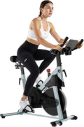 DeerRun Exercise Bike, Indoor Cycling Bike with Adjustable Magnetic Resistance, Low-Noise Belt Drive Stationary Bike for Home Cardio, 300 lb Capacity, Device Mount & LCD Monitor