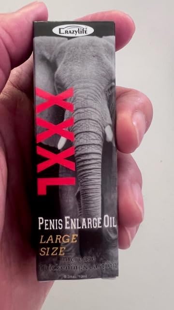 CRAZYLIFE Massage Oil Enlargement Oil Increase Enlarge Gel Thicker Longer Stronger Large Size Enlarger Cream BLSEX for Men (F396-XXXL Large Size Oil)