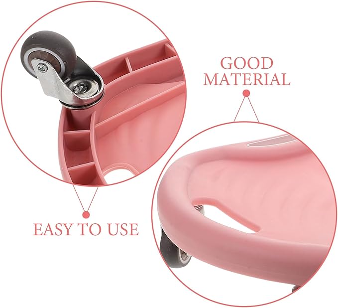 KESYOO Ab Roller Wheel 4-wheel Silent Core Abdominal Trainer with Knee Pad for Home Gym Strengthening Abs Workout Portable Fitness Equipment for Travel