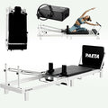 PAETA Pilates Reformer, 86" Foldable Reformer Pilates Machine for Home Use, with Dual Resistance- Springs and Cords, Pilates Equipment for Home Workouts with Jump Board, Up to 400 LBS