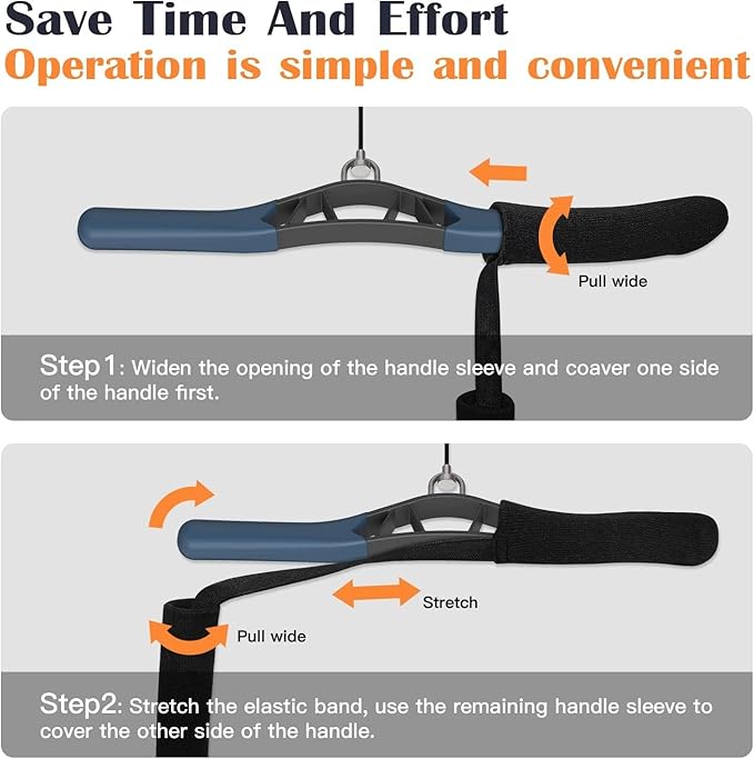 Universal Rower Handle Cover for Indoor Rowing Machines - Socks Over Handle Protect Hands and Absorbs Sweat - Compatible with Concept 2, Hydrow, Nordictrac, Sunny, Indoor Rowers (and MORE)