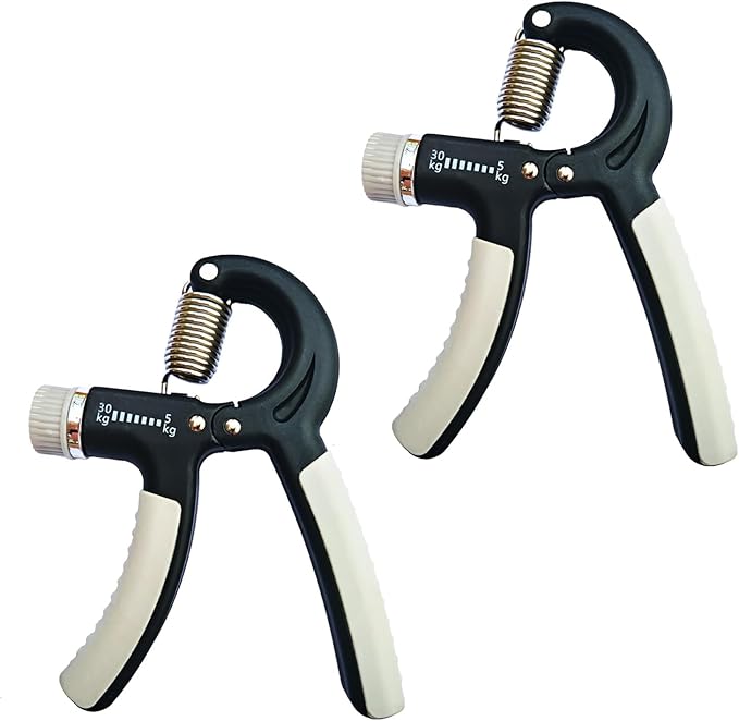 Strengthener Hand Grip 2 Pack Kid Boys Girls Teenager Strength Trainer Number Counter Forearm Finger Wrist Gripper Exerciser 5-30kg Adjustable Stretcher Squeezer Workout
