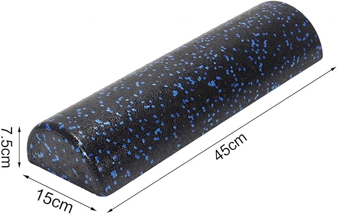 SM SunniMix Half Round Foam Roller Half Roller Foam Multifunctional Gym 18inch Length Massage Column Roller