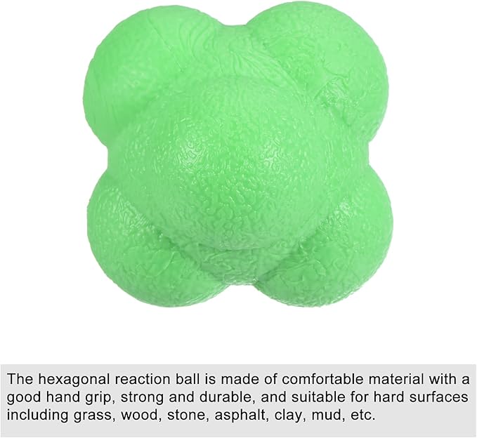 PATIKIL Bounce Reaction Balls Coordination Training Ball, Agility Trainer TPR High Difficulty for Speed Reflex