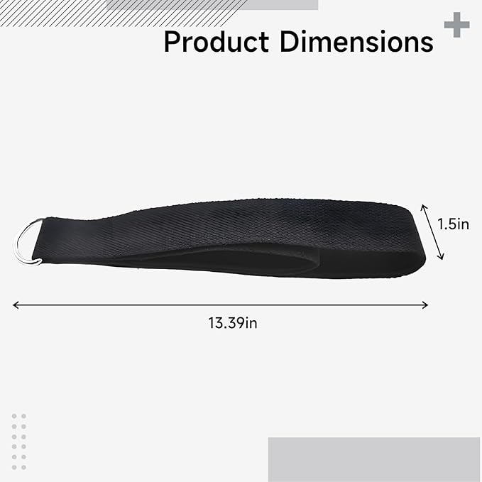 2 Pilates Straps Double Loops, With Cotton, Soft And Flexible Ankle/Wrist Exercise Band For Reformer, Home Gym Pilates Accessories