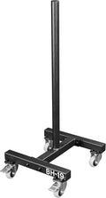 Valor Fitness Bumper Plate Storage Rack, Olympic Weight Plate Tree with Locking Wheels, 500 lb Capacity, 2 Inch Plate Holder for Home Gym, Garage Gym, and Commercial Fitness Use