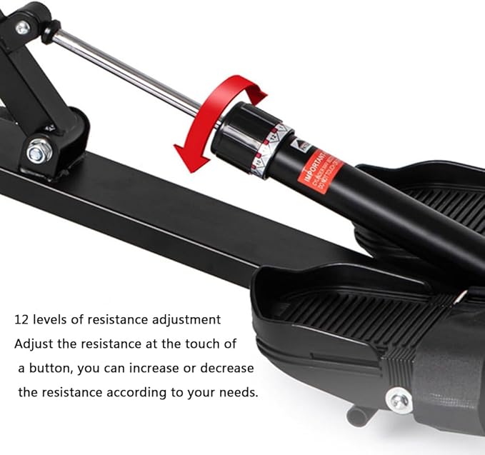 Rowing Machines for Home Use Adjustable Magnetic Resistance Rowing Machine – Foldable and Compact Row Machine Rower with Adjustable Resistance, Hyper-Quiet Rower Machine Supports 300Lbs